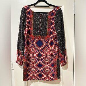 Open Back Patterned Dress Twelfth Street by Cynthia Vincent Size 0/2